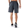 HMIYA Men's Sports Shorts, Quick-Drying Shorts with Zip Pocket, gray