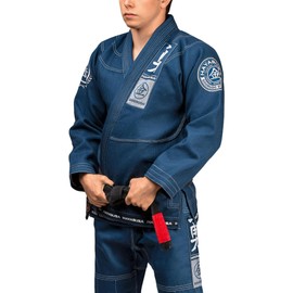 Hayabusa Goorudo 3 Gold Weave Jiu Jitsu Gi - Blue, A0