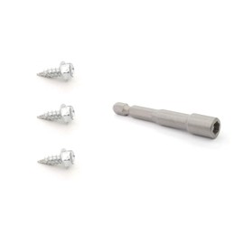 Eagle 1 White Aluminum Downspout Extensions (Multiple Sizes) with 3 Free Matching Screws and 1 Free 1/4" Chuck (30, 3 X 4)