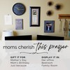 DEXSA Prayer for My Mom Wood Frame Wall Plaque for