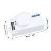 Microwave Radar Sensing Switch 5.8G 1200W Adjustable Human Motion Detector