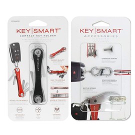 KeySmart - Compact Key Holder and Keychain Organizer (w/Expansion Pack-14 Keys, Quick Disconnect and Bottle Opener)