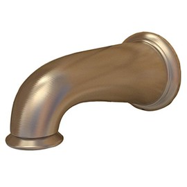 Danco 10319 Decorative 8-Inch Tub Spout, Brushed Nickel, 8 Inches/Pull Down Diverter