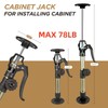 MANQO Cabinet Jack for Installing Cabinet Support Pole 3rd Hand