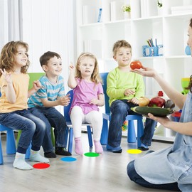 Round Stickers Red 90 mm Circle Labels Colour Coding Dot Vinyl Floor Sticker Waterproof Removable Roll of 200