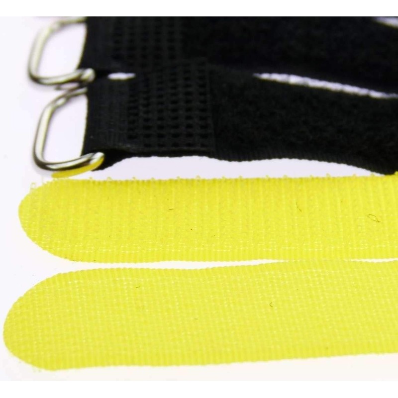 30cm x 20mm Reusable Velcro Cable Ties with Metal Eyelet