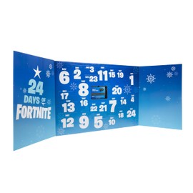 Fortnite 24 Days of Winterfest Advent Calendar - 4-Inch Figure with Weapons and Accessories plus Code for Bonus Virtual Item