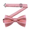 YourTies Pre-Tied Bow Tie Satin Solid Bowtie Adjustable Tuxedo Bowties