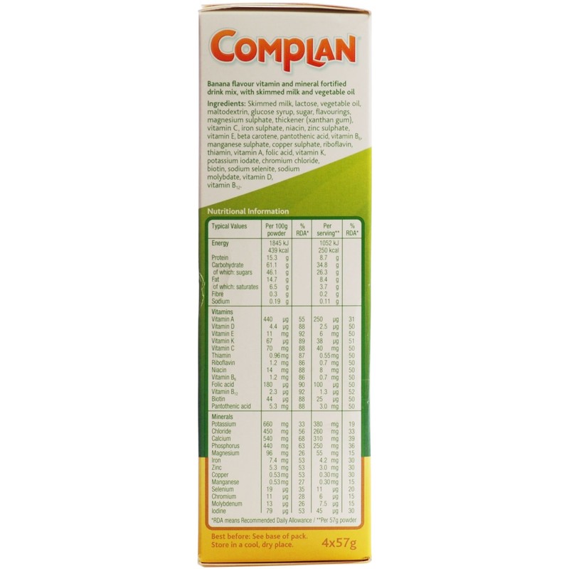 Complan Delicious Flavour Drink (Banana 4X55G)