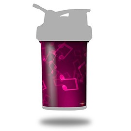 Decal Style Skin Wrap works with Blender Bottle 22oz ProStak Bokeh Music Hot Pink (BOTTLE NOT INCLUDED)
