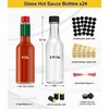 GMISUN Hot Sauce Bottles 5 oz, 24 Pack Vanilla Extract