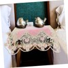 Mikinona Elegant Princess Style Tablecloth Nightstand Cover Decorative End Table