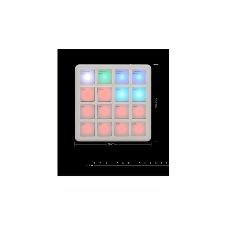 M-Vave SMC Pad Pocket Bluetooth Midi Controller
