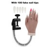 Nail Art Practice Hand Silicone Bendable Joints False Nail Tips