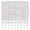 Zhenle 1320 Glass Beads, White Faux Pearl, Round Beads, White