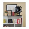 Comfort Zone Oscillating Table Fan with Adjustable Tilt, Convenient Push
