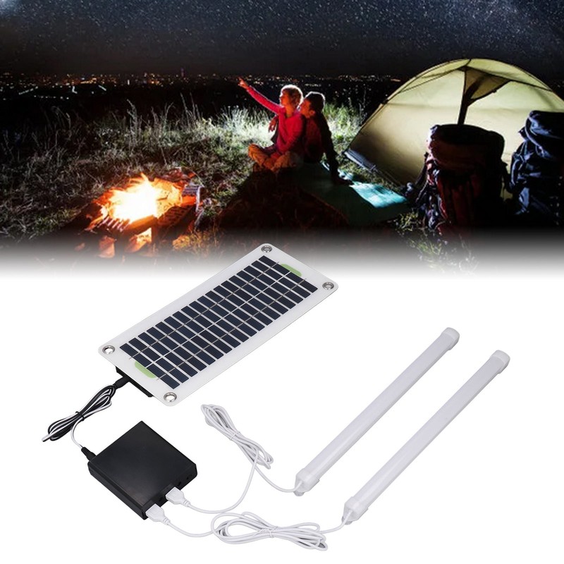 Solar Light Tube 30W 12V5V Dual USB LED Solar Panel