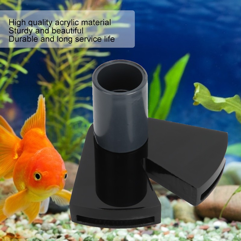 Acrylic 360° Adjustable Aquarium Double Flat Duckbill Nozzle Water Flow