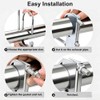 2 Pcs 2.5" Exhaust Clamp with Hanger Rod and 4