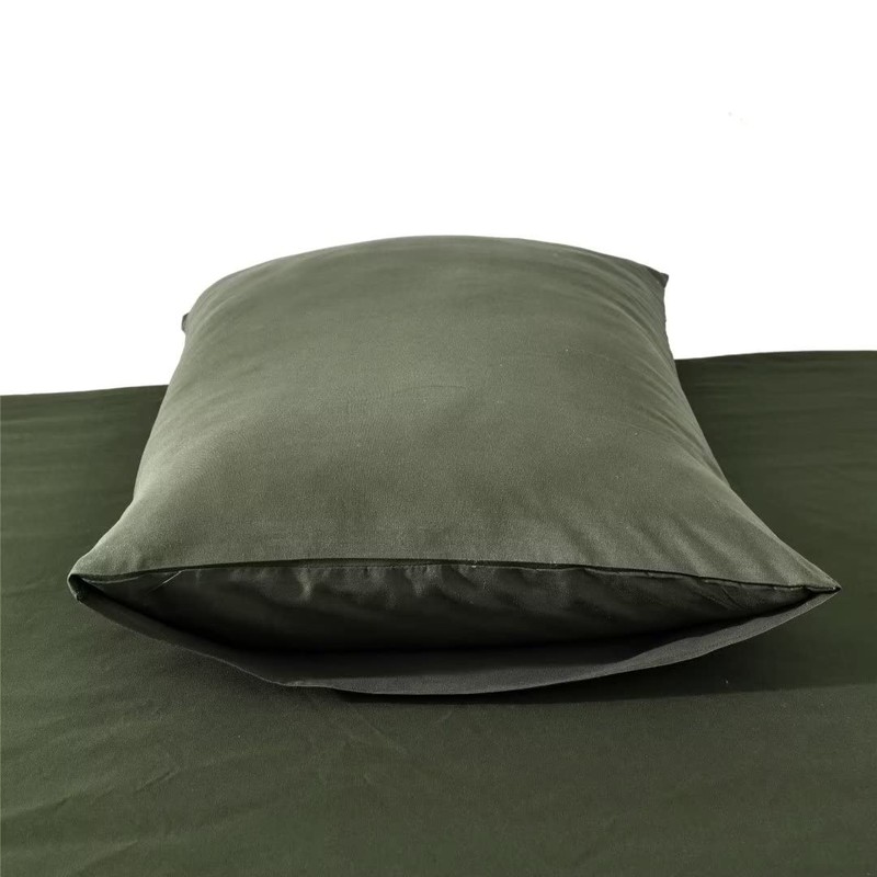 Ruccit Pillowcases 2 Pack Army Green Pillowcases Soft Brushed Microfiber
