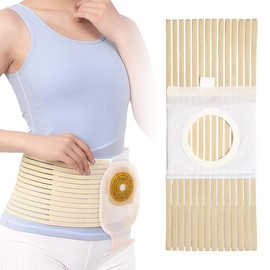 Abdominal Ostomy Belt Elastic Ostomy Support Belt After Colostomy Ileostomy Surgery Breathable Belt for Post-Operative Care Ostomy Hernia Support Belt to Prevent Parastomal Stoma Opening (Small)