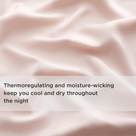 Bedsure Twin Sheets Set, Cooling Sheets Twin Size Bed Set, Rayon Derived from Bamboo, Twin Size Sheets, Breathable & Soft Bed Sheets, Hotel Luxury Silky Bedding Sheets & Pillowcases, Pink