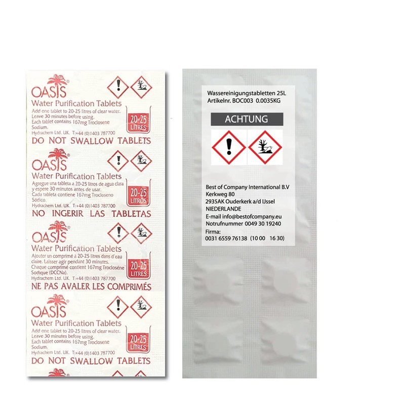 LevinQ Water Purification Tablets [Pack of 20] *NSF Tested *