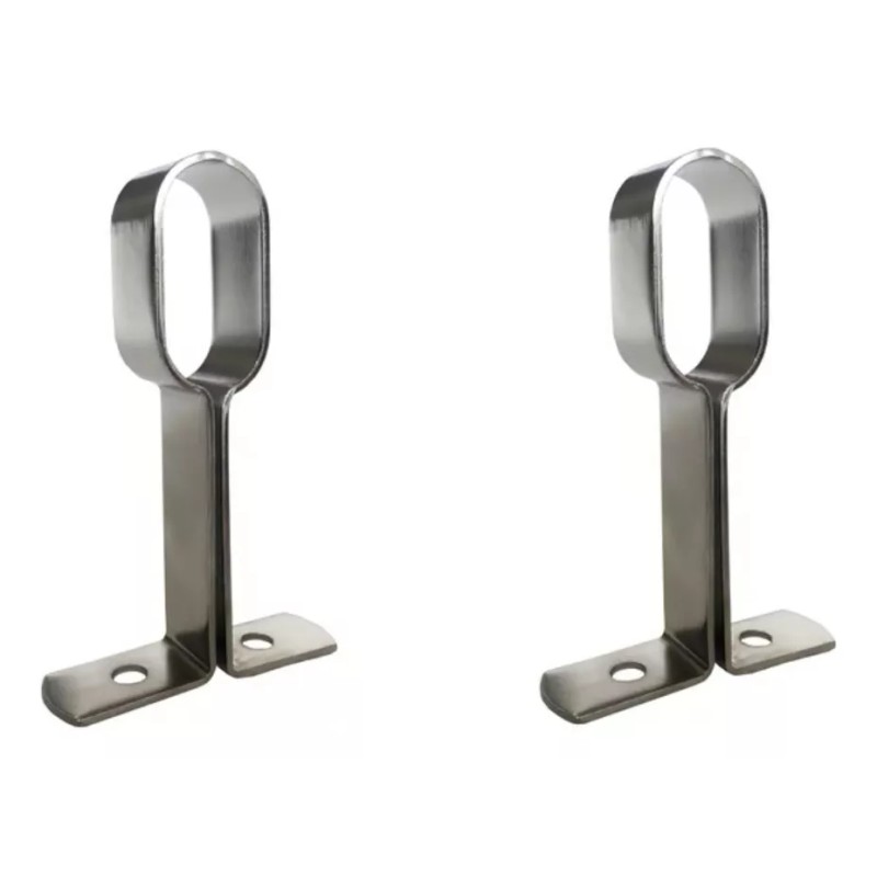 Herrajes Guerrero Soporte Central Para Tubo Ovalado Closet Brida Pack