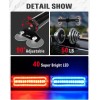 Emergency Strobe Light Bar 40 LED Dash Safety Flashing Light