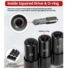 Sunluway 70940 3-Piece Tap Socket Set Tap Socket Wrench Set
