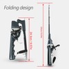 Lightweight Plastic Folding Integrated Fishing Rod and Enclosed Reel Tackle