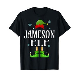 Jameson Elf Xmas Funny Men's Family Matching Christmas T-Shirt