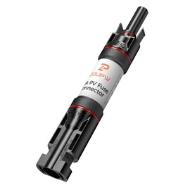 ZOUPW 30A Solar in-Line Fuse Holder with 30A 1000V PV Fuse, IP67 Waterproof PV Male/Female Connector for Solar Panel and Charge Controller, Solar Surge Protection