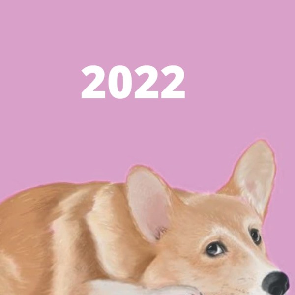 2022 Dog Calendar/Journal: Book style calendar with dog related photos/illustrations