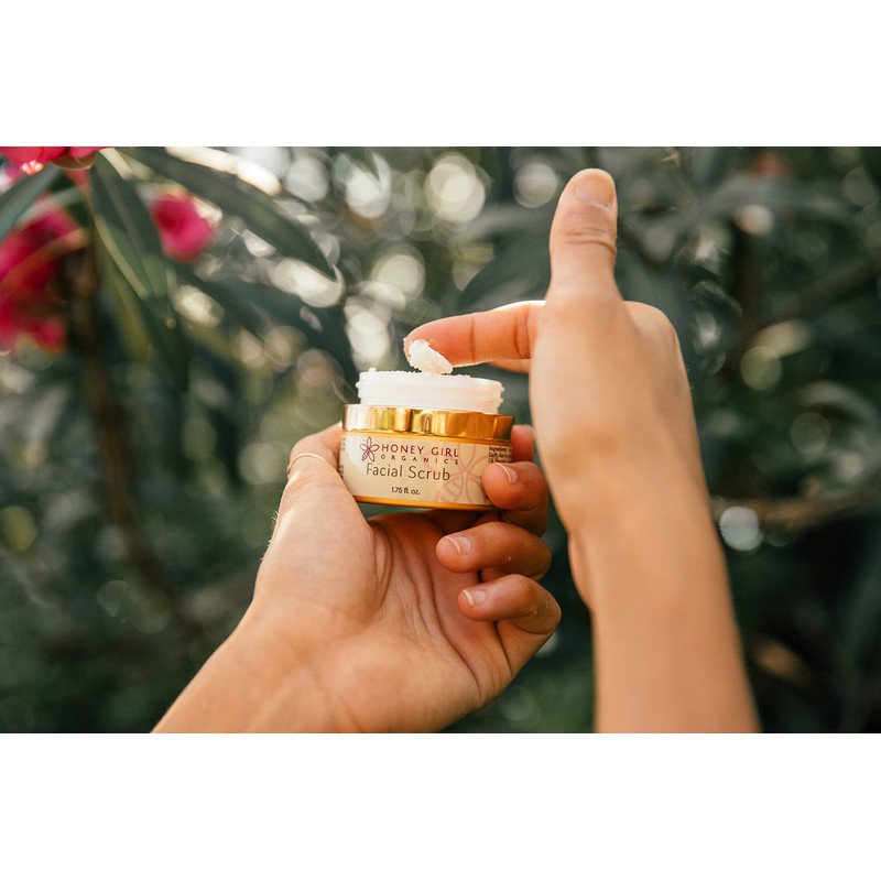 Honey Girl Organics Facial Scrub, Moisturizing & Exfoliating, Fights Acne,