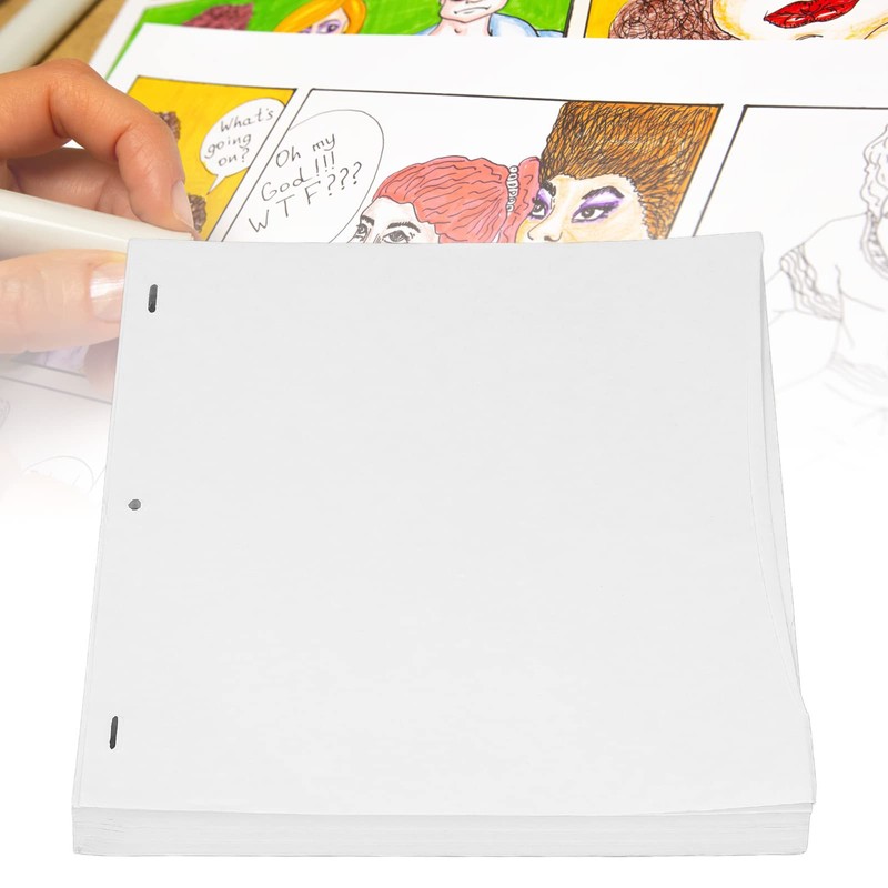 Jeanoko Blank Flip Book Paper with Holes, 200 Sheets Animation
