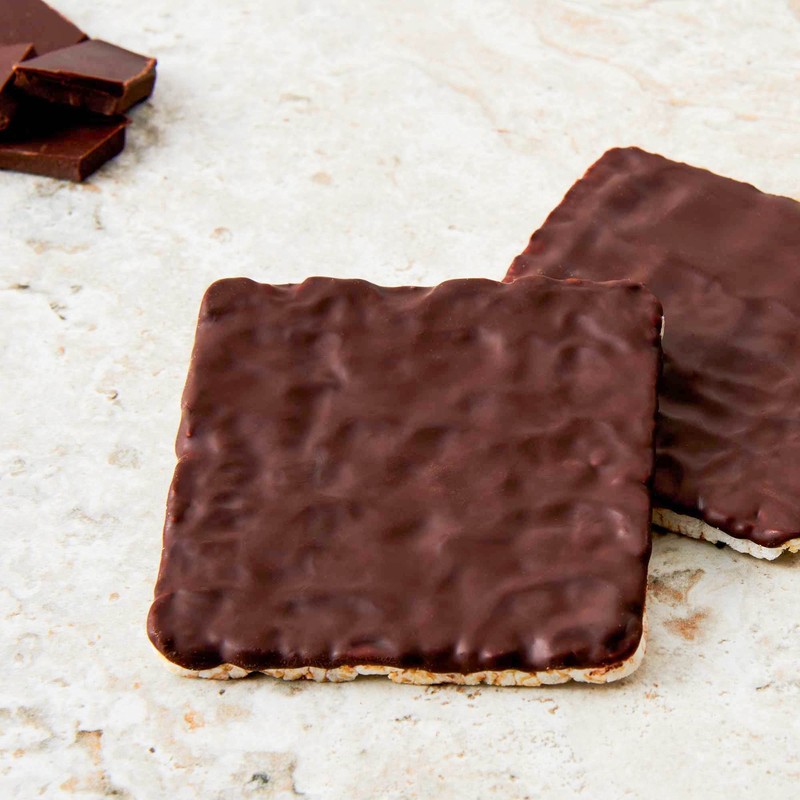 Lundberg Organic Thin Stackers Rice Cake, Decadent Dark Chocolate, Fair