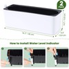 NiHome 2-Pack Self-Watering Planter Set Rectangle Worry-Free Water Inlet Water