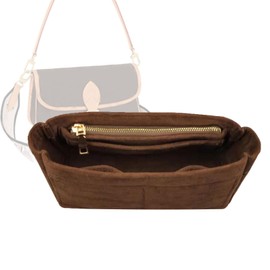 Lckaey Purse Organizer Insert, used for new Diane stick liner bag storage and sorting bag2072Dark coffee