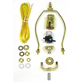 National Artcraft Easy Lamp Making Kit with Shade Harp, Cord and Socket Has All The Parts for Creating A New Lamp Or Repairing an Old One (Pkg/1)