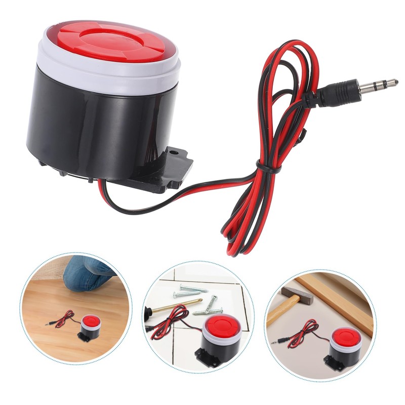 Operitacx Wired Mini Horn Alarm System with Loud Continuous Sound