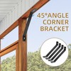 Rasugarlary Angle Brackets 4 Pcs 7.3" Inside Mount 45-Degree Angle