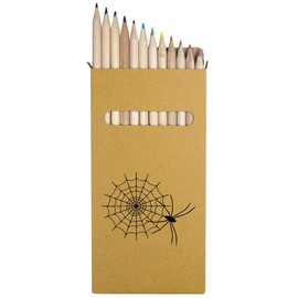 Azeeda 12 x 'Spider's Web' Long 178mm Coloured Pencils/Pencil Set (PE00070905)