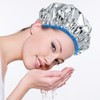 2 Pcs Aluminum Foil Deep Conditioning Hair Cap Reusable Heat