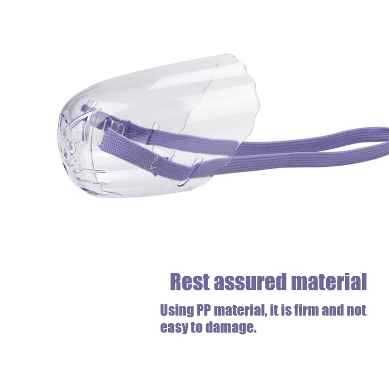 3pcs Cat Dog Muzzle AntiBite Cat Mouth Cover Breathable Transparent