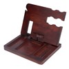 Desktop Storage Bracket Multifunctional Wooden Mobile Phone Base Watch Glasses