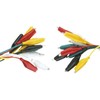 Set of 20 Black and Red Alligator Clips Ideal for Electrical Connections and Laboratory Experiments