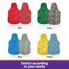 Kimee Dog Raincoat Reversible, Single Side Slicker Poncho Adjustable Waterproof