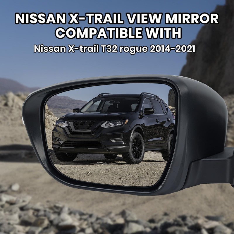 Left Driver Side Mirror Compatible with Nissan Rogue 2014-2021 with