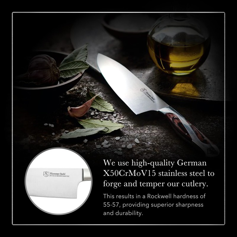 Hammer Stahl 6-Inch High Carbon Chef Knife | Versatile Cooking